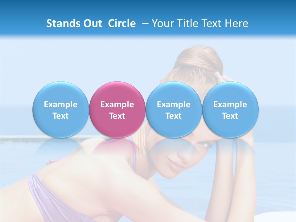 Sunshine Beautiful Laying PowerPoint Template