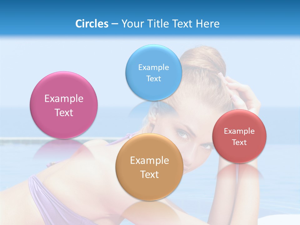 Sunshine Beautiful Laying PowerPoint Template