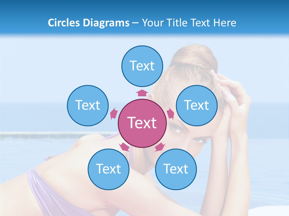 Sunshine Beautiful Laying PowerPoint Template