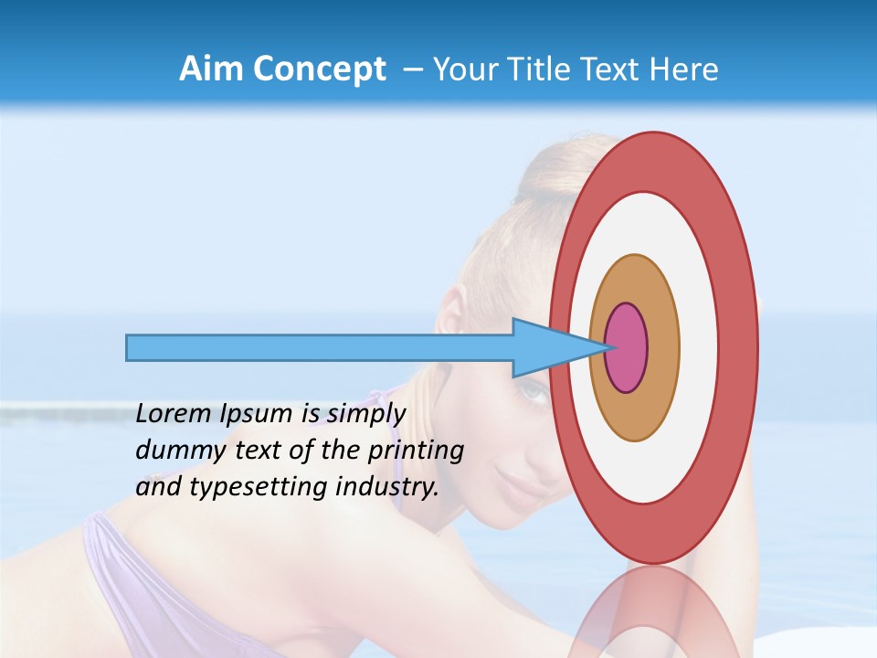 Sunshine Beautiful Laying PowerPoint Template