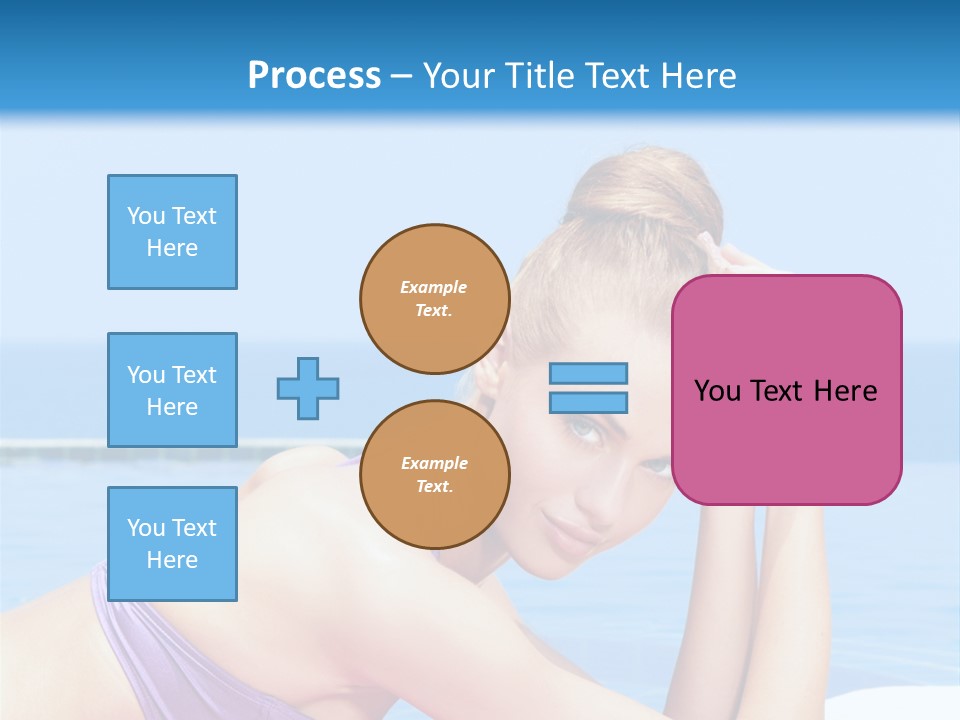 Sunshine Beautiful Laying PowerPoint Template