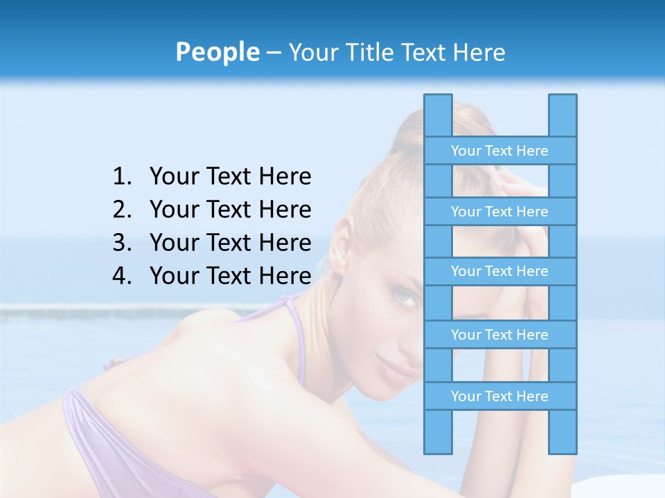 Sunshine Beautiful Laying PowerPoint Template