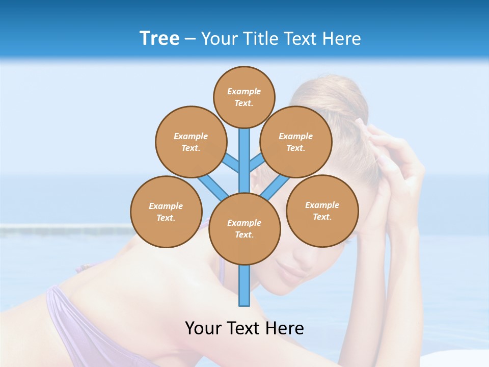 Sunshine Beautiful Laying PowerPoint Template