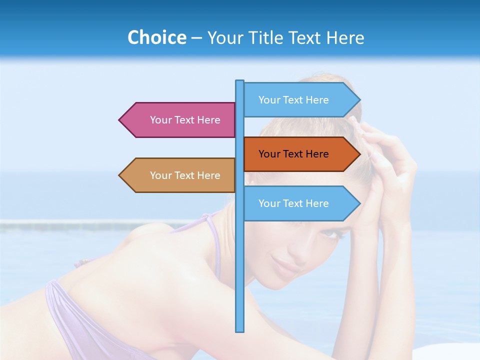 Sunshine Beautiful Laying PowerPoint Template