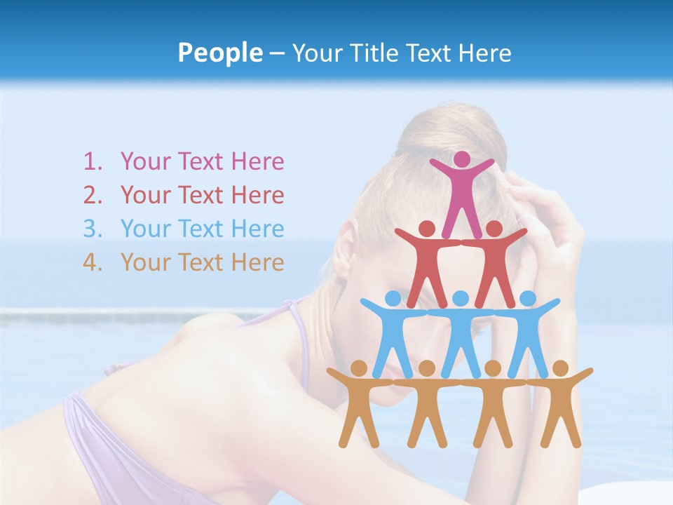 Sunshine Beautiful Laying PowerPoint Template