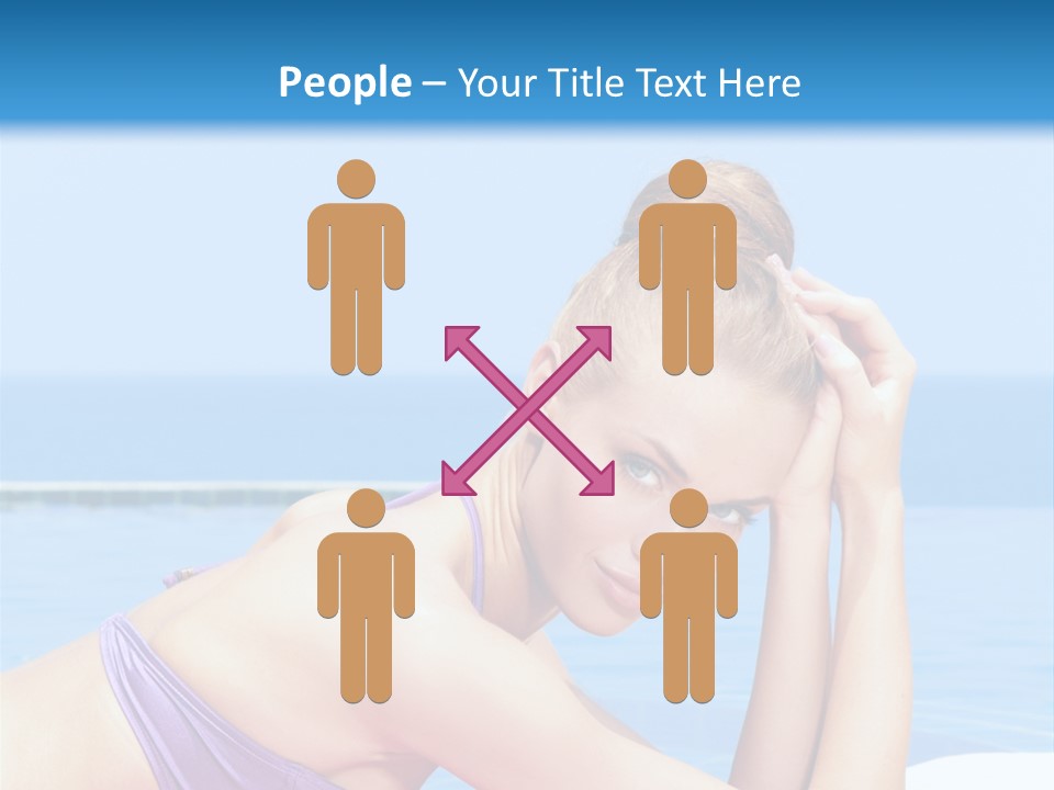 Sunshine Beautiful Laying PowerPoint Template