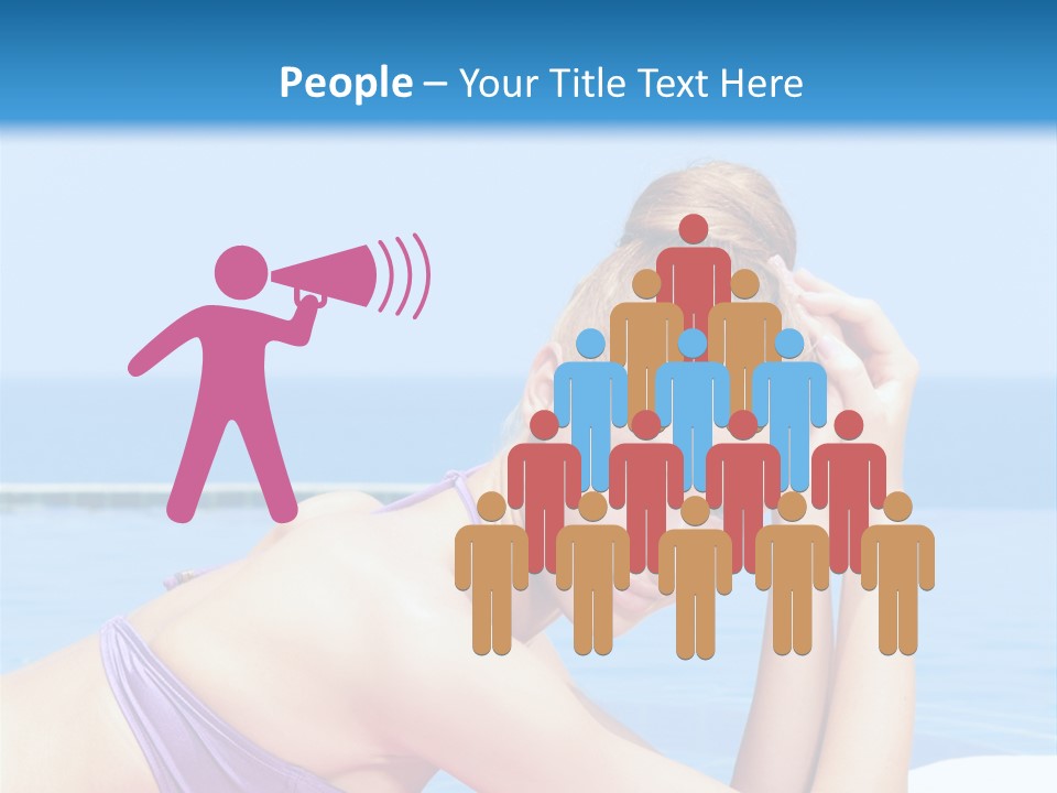 Sunshine Beautiful Laying PowerPoint Template