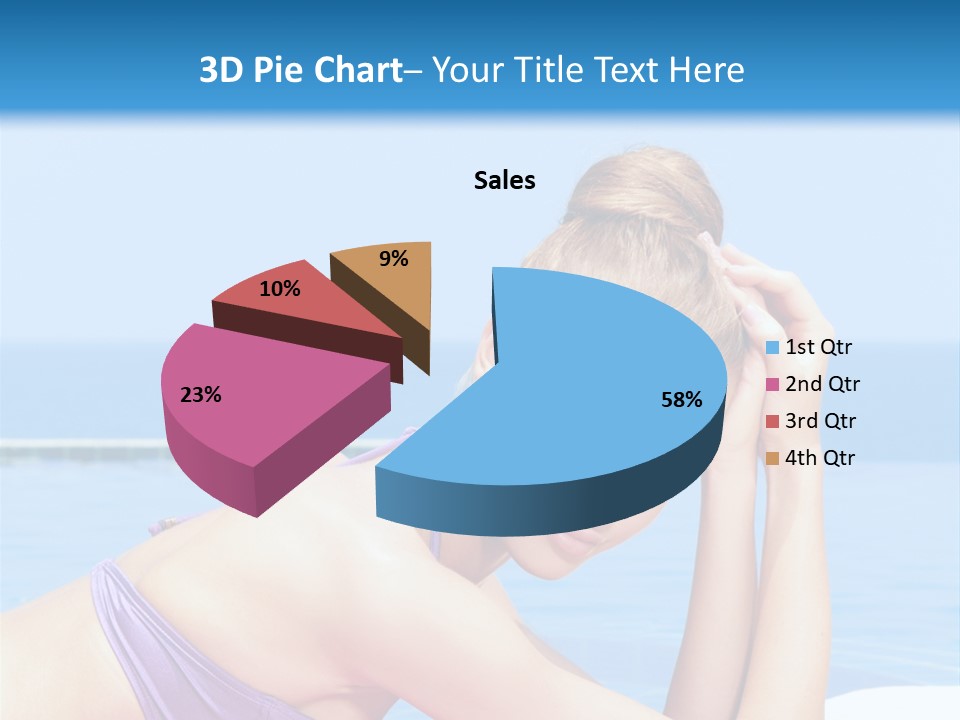 Sunshine Beautiful Laying PowerPoint Template