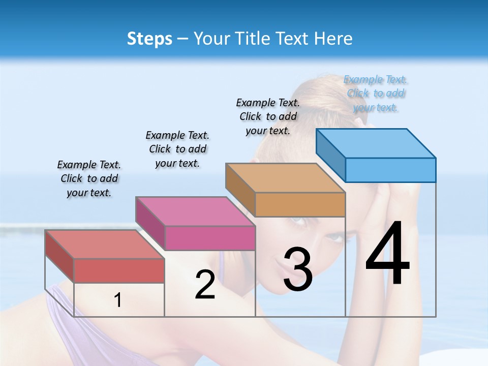 Sunshine Beautiful Laying PowerPoint Template