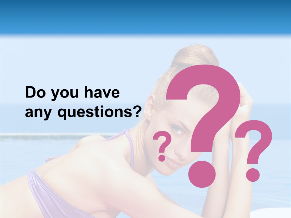 Sunshine Beautiful Laying PowerPoint Template