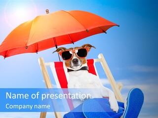 Shade Parasol Baby PowerPoint Template