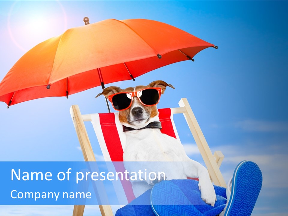 Shade Parasol Baby PowerPoint Template