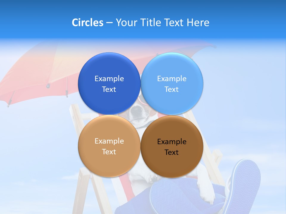 Shade Parasol Baby PowerPoint Template