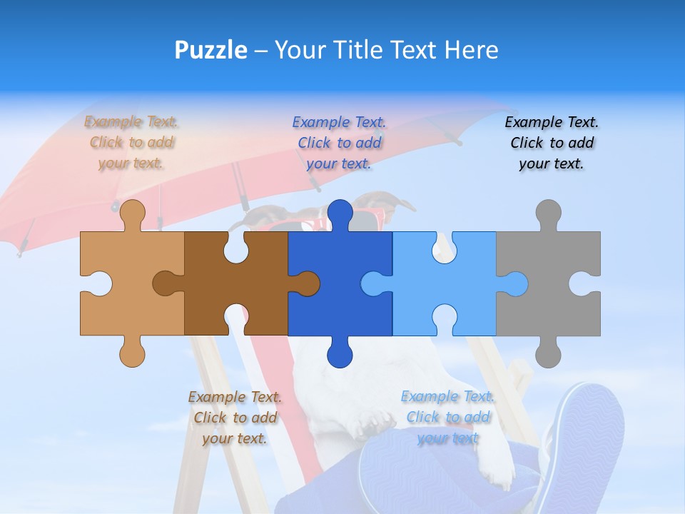 Shade Parasol Baby PowerPoint Template