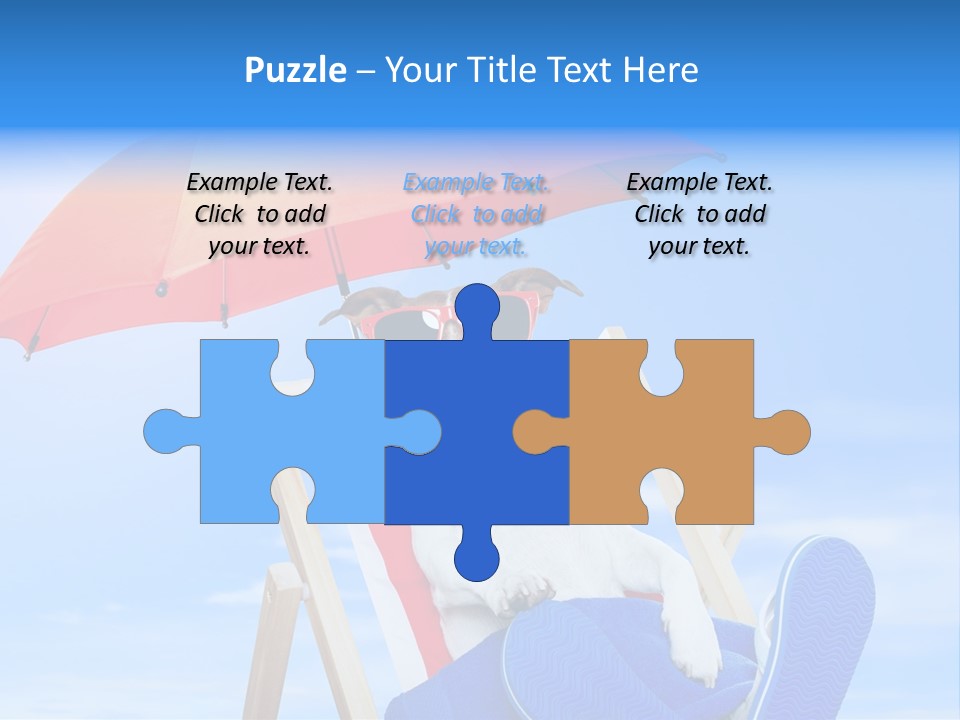 Shade Parasol Baby PowerPoint Template