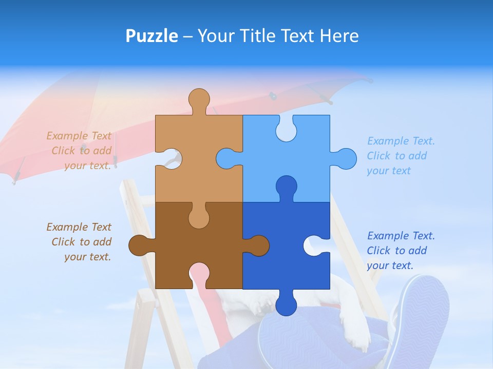 Shade Parasol Baby PowerPoint Template