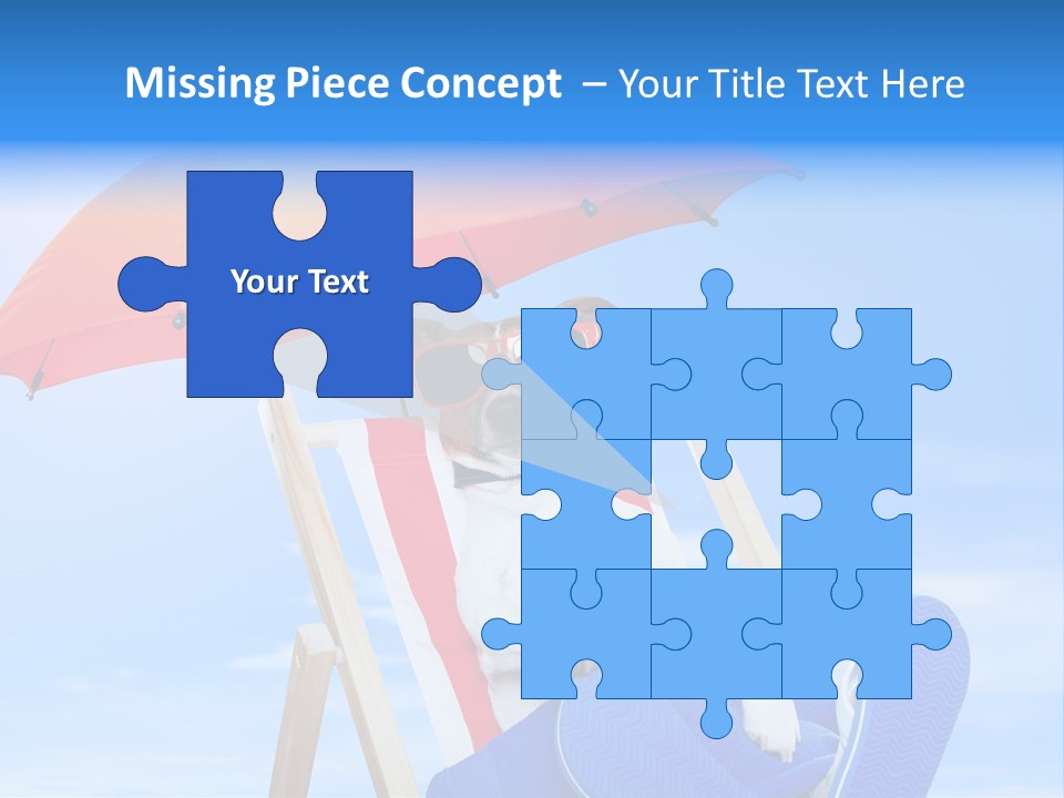 Shade Parasol Baby PowerPoint Template