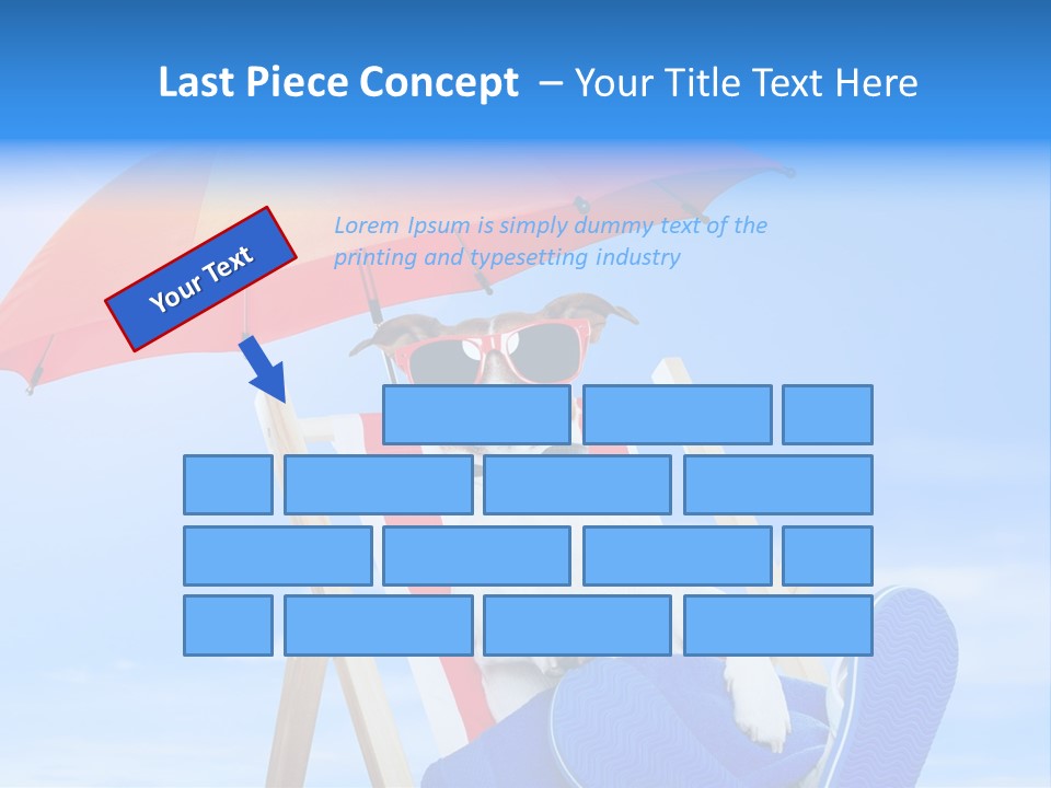 Shade Parasol Baby PowerPoint Template