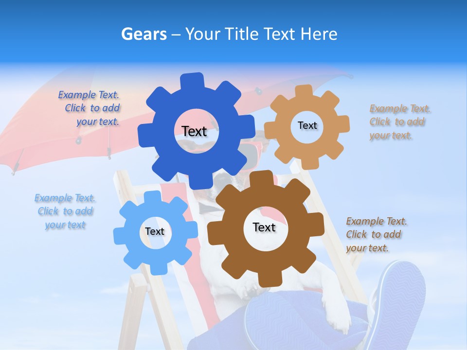 Shade Parasol Baby PowerPoint Template