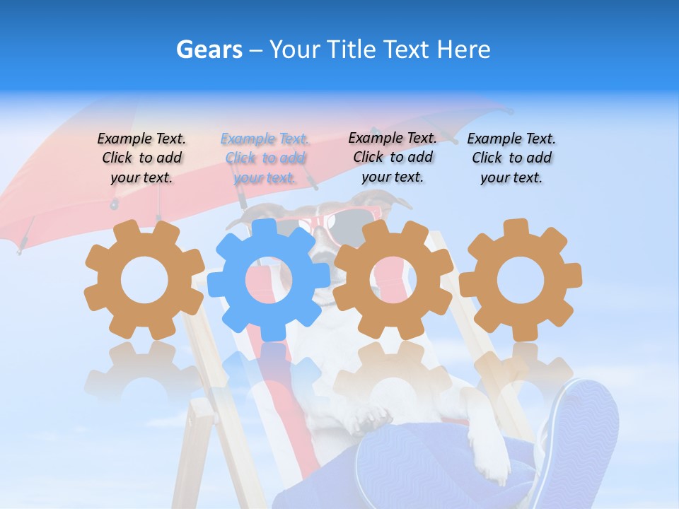 Shade Parasol Baby PowerPoint Template