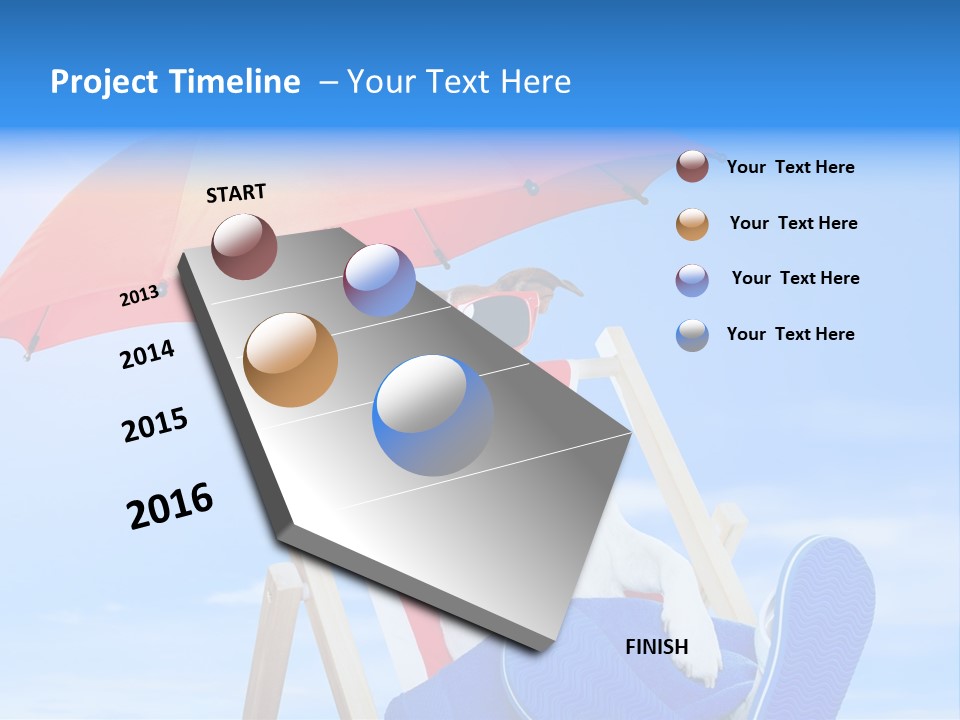 Shade Parasol Baby PowerPoint Template