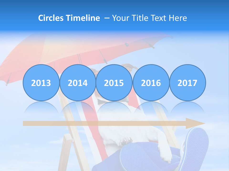 Shade Parasol Baby PowerPoint Template