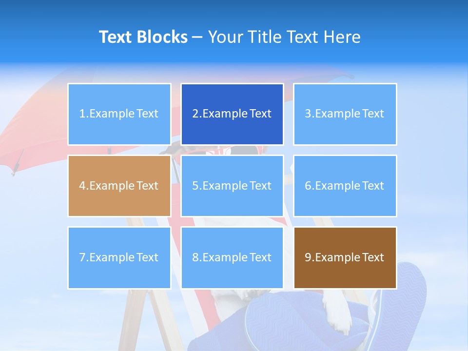 Shade Parasol Baby PowerPoint Template