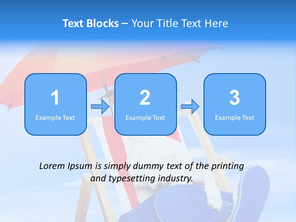 Shade Parasol Baby PowerPoint Template
