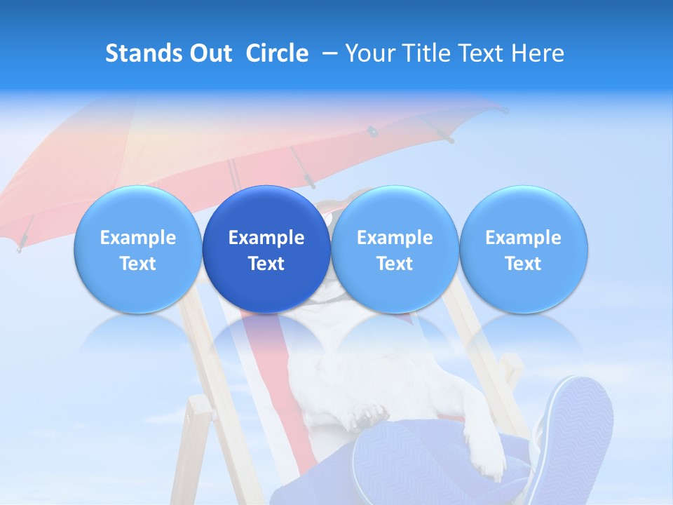 Shade Parasol Baby PowerPoint Template