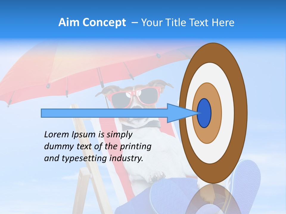Shade Parasol Baby PowerPoint Template