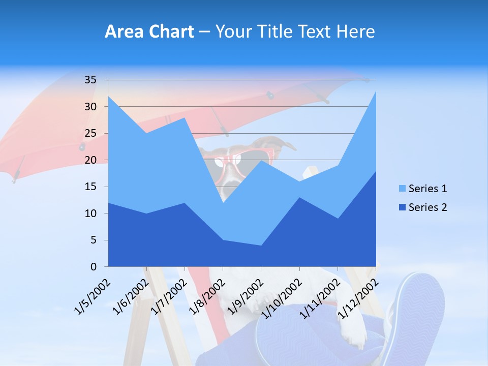 Shade Parasol Baby PowerPoint Template