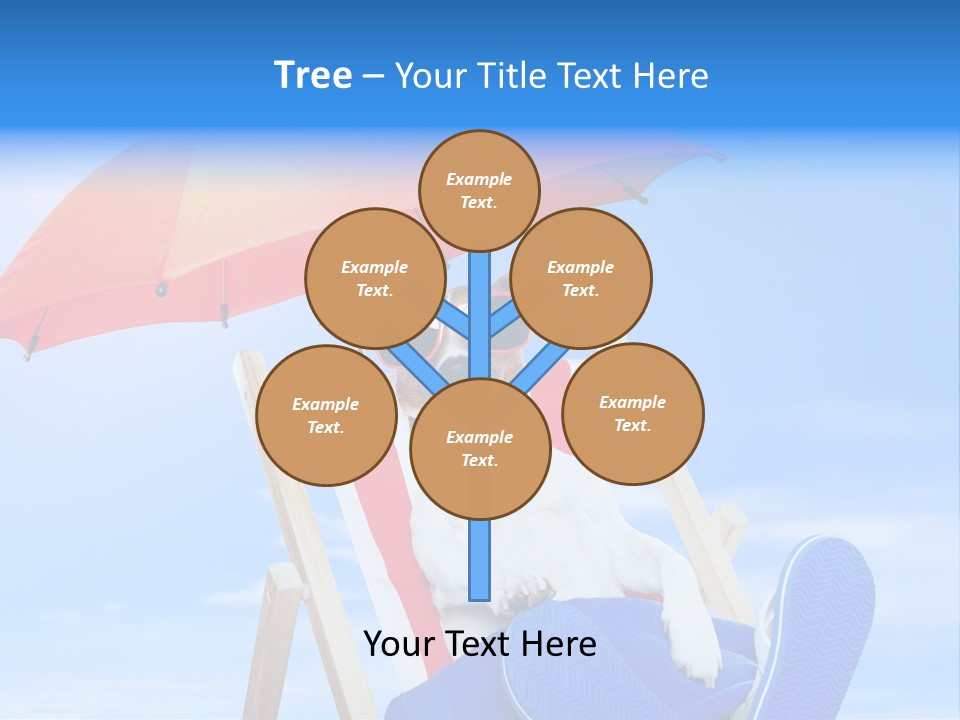Shade Parasol Baby PowerPoint Template