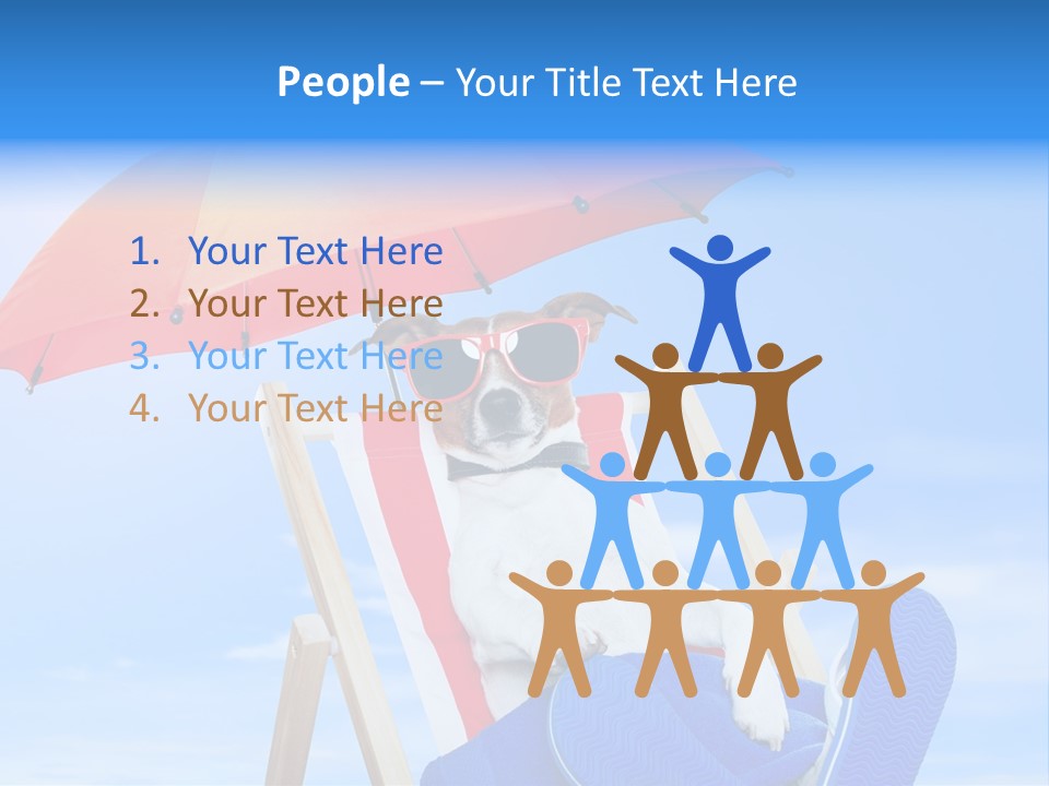 Shade Parasol Baby PowerPoint Template