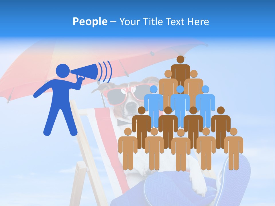 Shade Parasol Baby PowerPoint Template