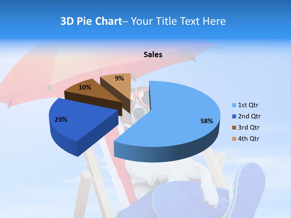 Shade Parasol Baby PowerPoint Template
