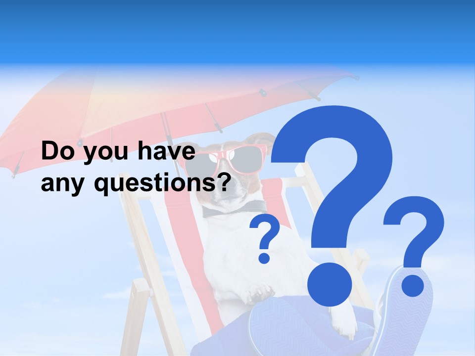 Shade Parasol Baby PowerPoint Template