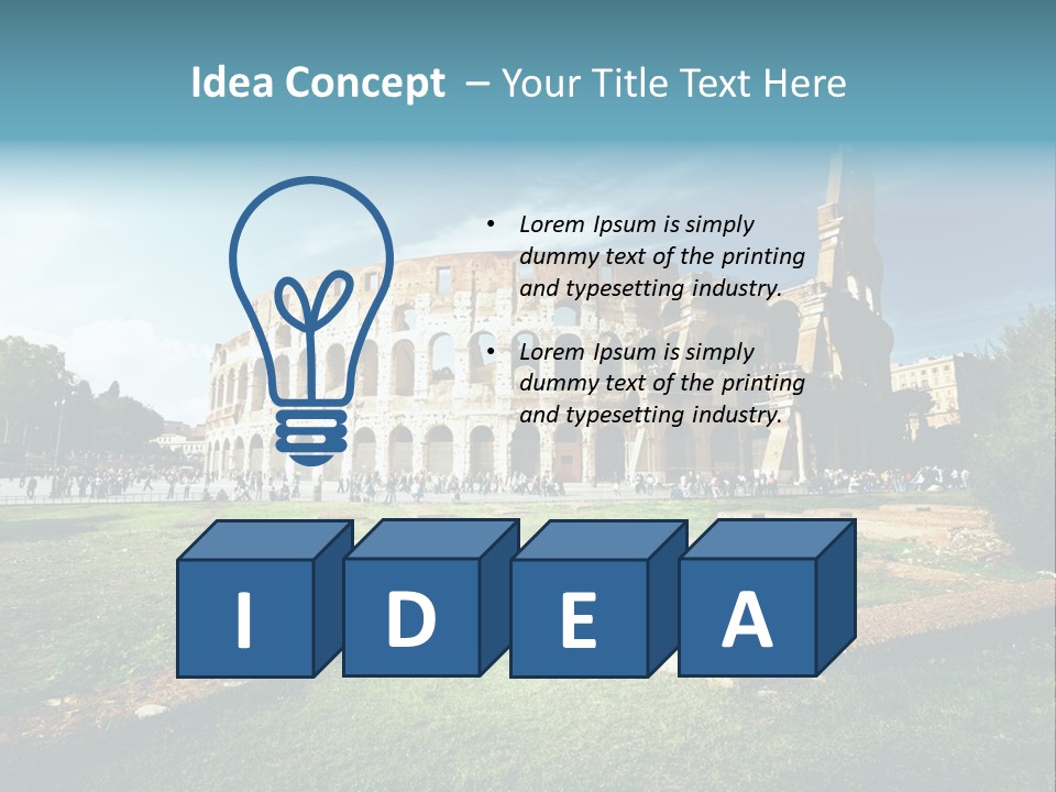 Europe Culture Rome PowerPoint Template