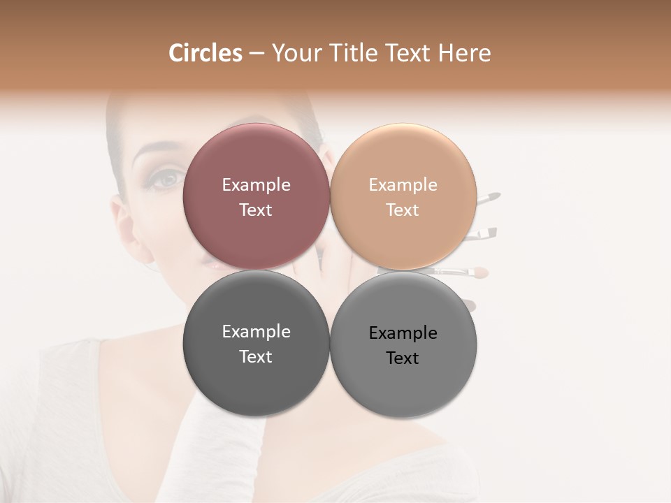 Complexion Shoulders Female PowerPoint Template