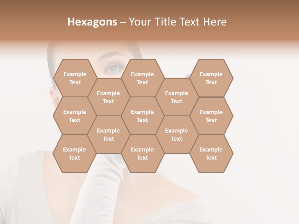 Complexion Shoulders Female PowerPoint Template