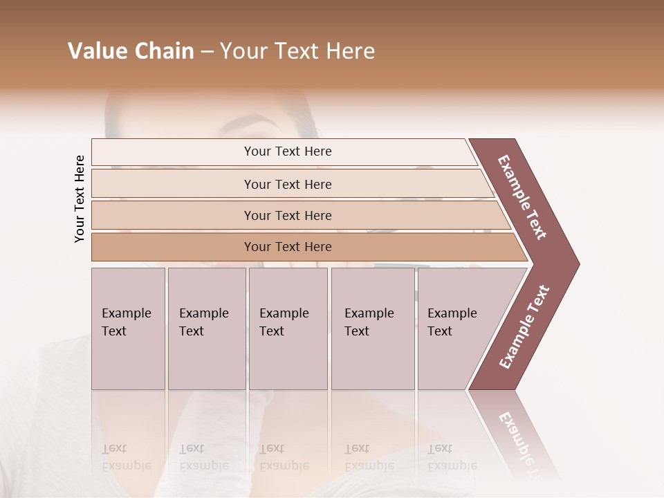 Complexion Shoulders Female PowerPoint Template