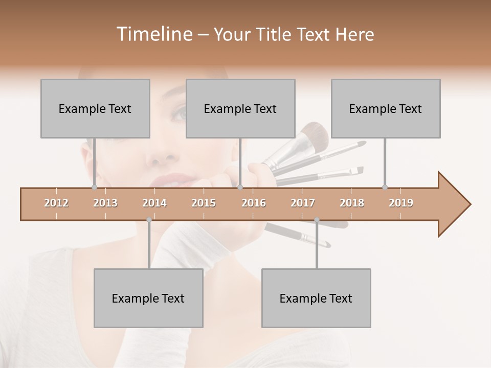 Complexion Shoulders Female PowerPoint Template