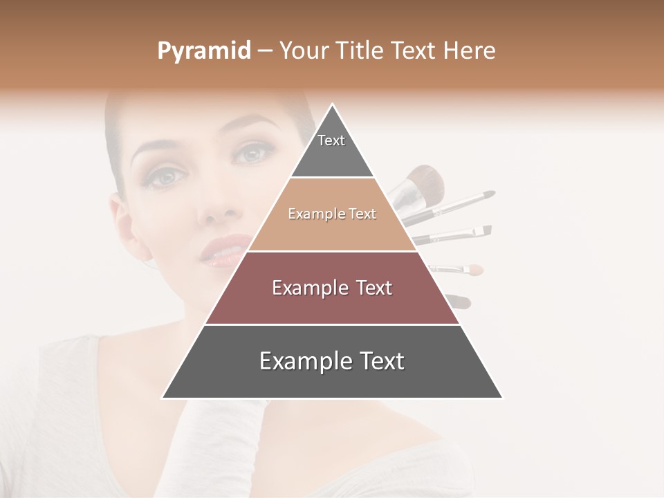 Complexion Shoulders Female PowerPoint Template