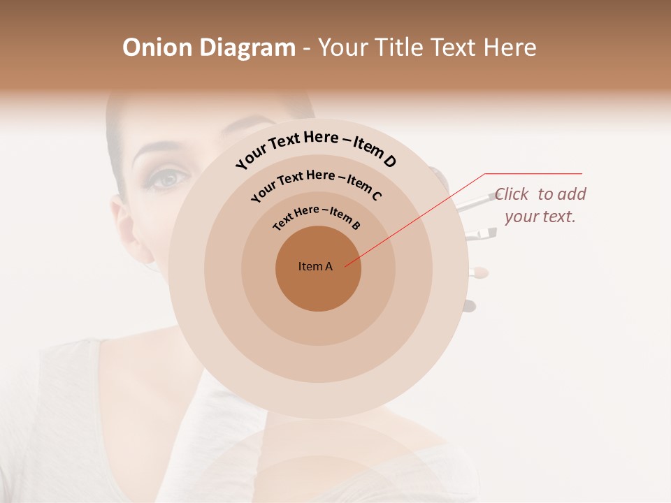 Complexion Shoulders Female PowerPoint Template