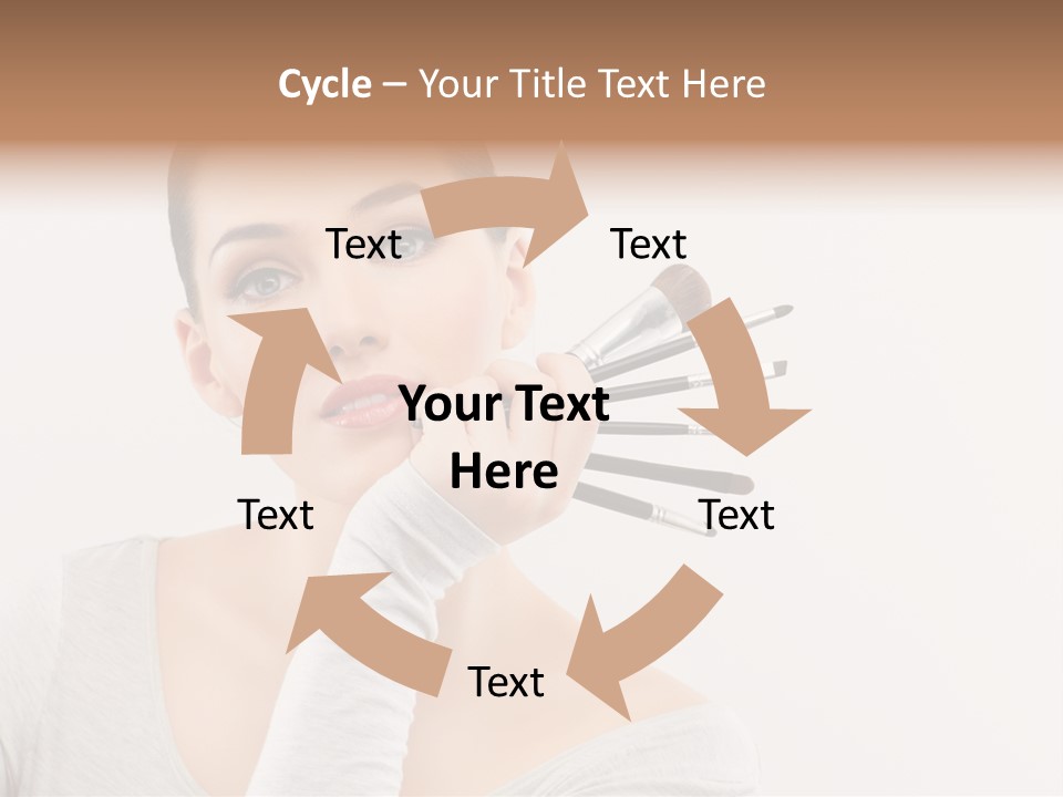 Complexion Shoulders Female PowerPoint Template