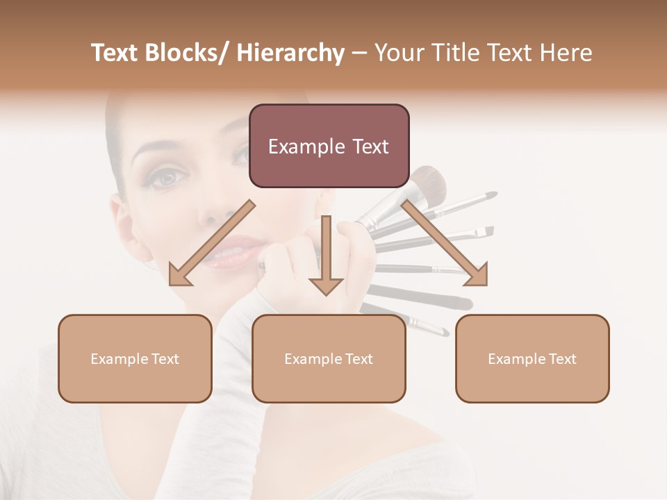 Complexion Shoulders Female PowerPoint Template