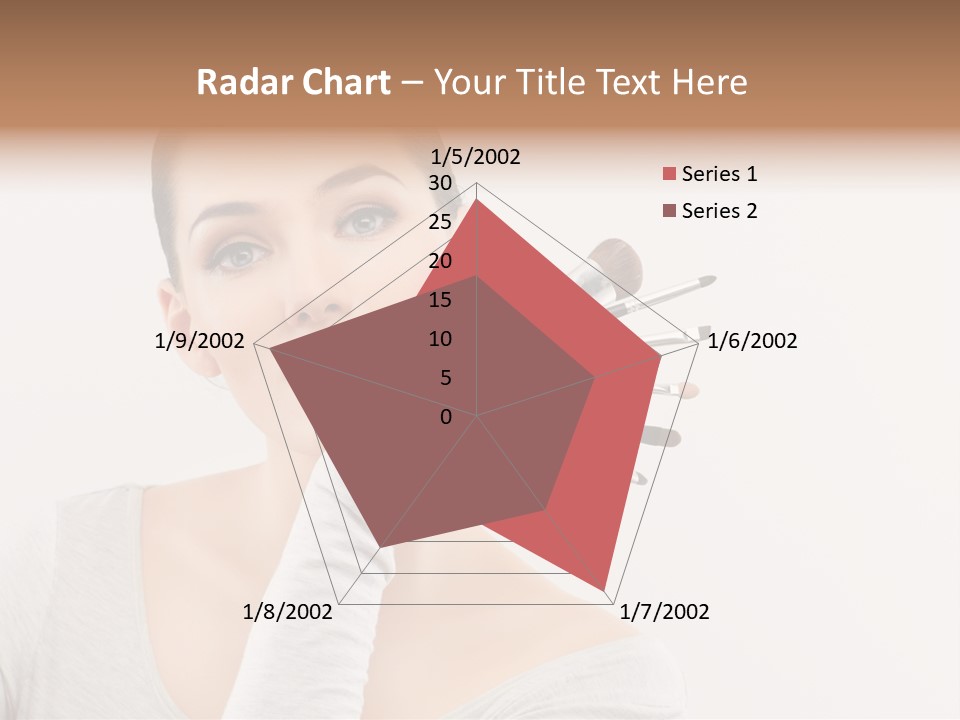 Complexion Shoulders Female PowerPoint Template
