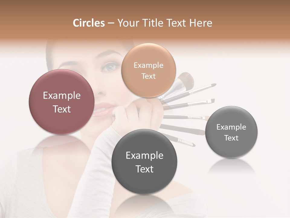 Complexion Shoulders Female PowerPoint Template