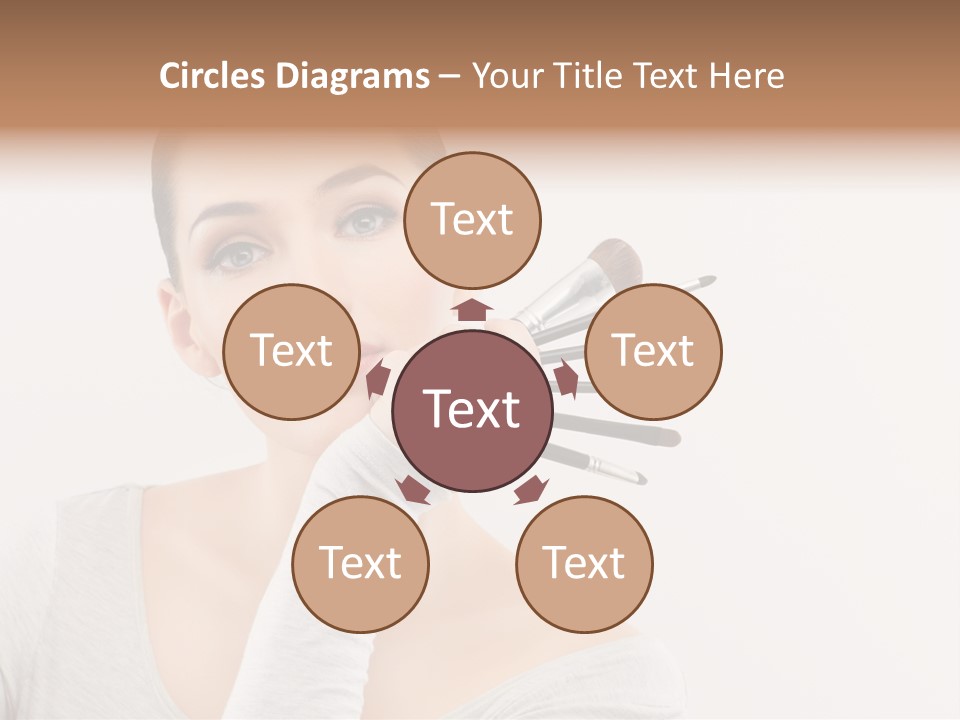 Complexion Shoulders Female PowerPoint Template