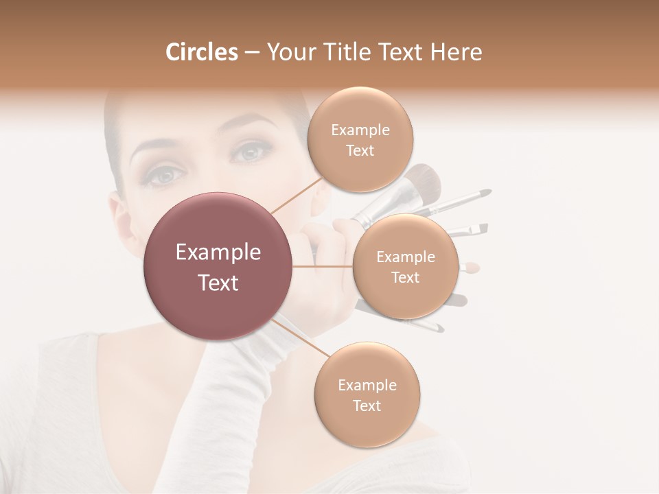 Complexion Shoulders Female PowerPoint Template