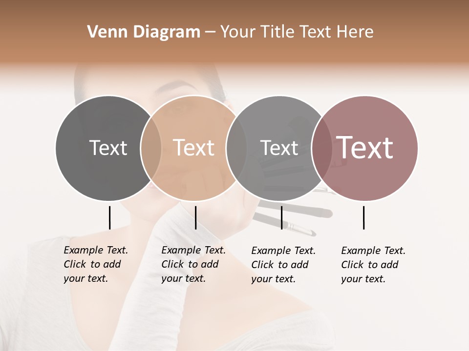 Complexion Shoulders Female PowerPoint Template